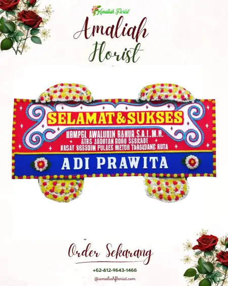 Papan Bunga Ucapan Selamat Genjeng